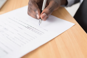 signing of documents